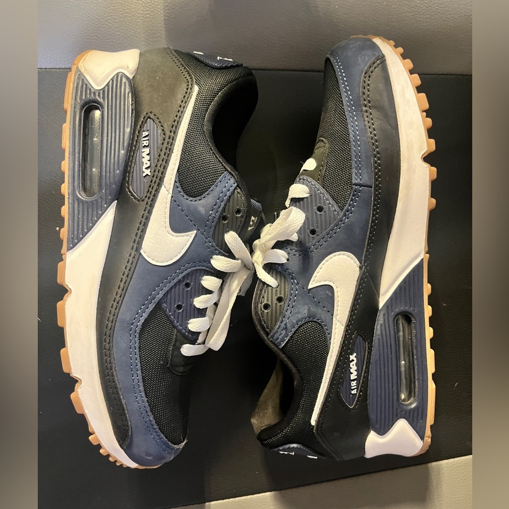 Nike Air Max Black and Blue Sneakers